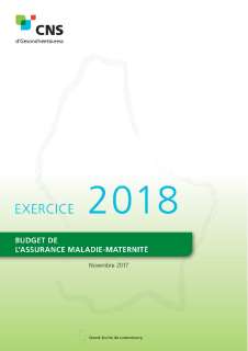 Budget de l'assurance maladie-maternité - Exercice 2018