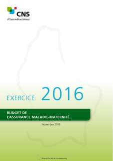 Budget de l'assurance Maladie-Maternité - Exercice 2016