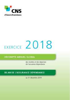 Décompte de l'assurance dépendance - Exercice 2018