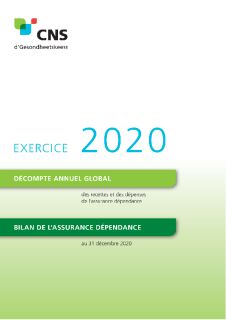 Décompte de l'assurance dépendance - Exercice 2020