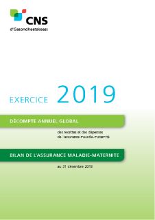 Décompte annuel de l'assurance maladie-maternité - Exercice 2019