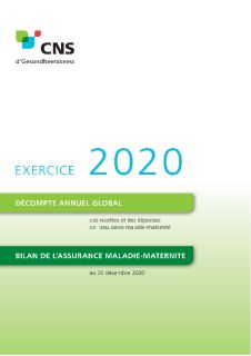 Décompte annuel de l'assurance maladie-maternité - Exercice 2020