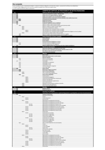 Plan comptable — CNS - Luxembourg